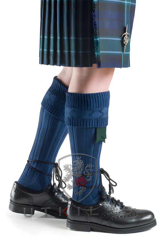 Kilt Hose – Inverloch, Lomond Blue