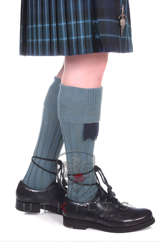 Kilt Hose – Inverloch, Lovat Blue