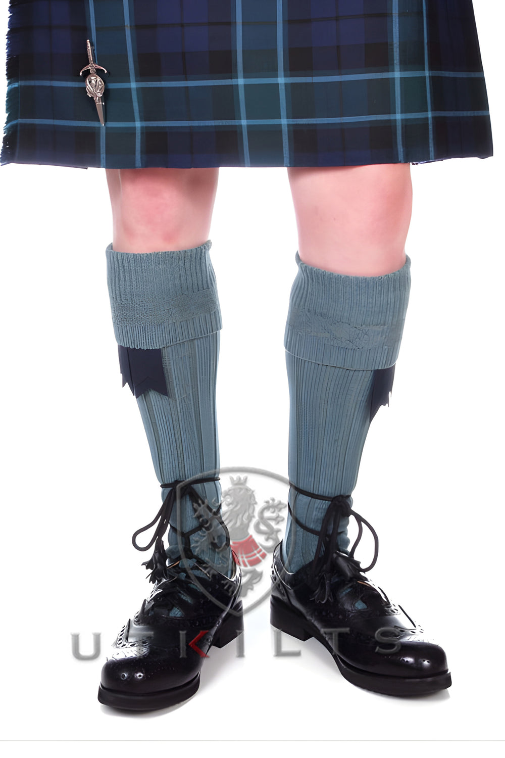 Kilt Hose – Inverloch, Lovat Blue