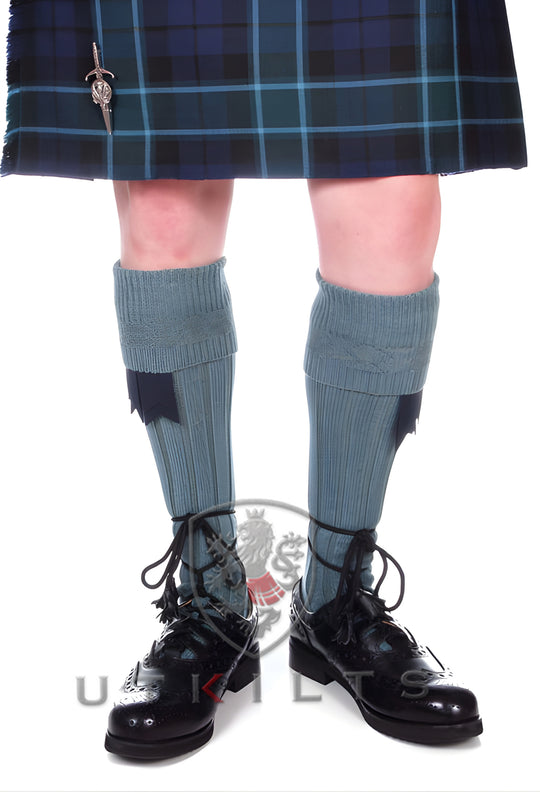 Kilt Hose – Inverloch, Lovat Blue