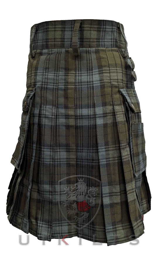 CLEARANCE! Standard Black Watch Weathered Utility Kilt - 27x18 custom