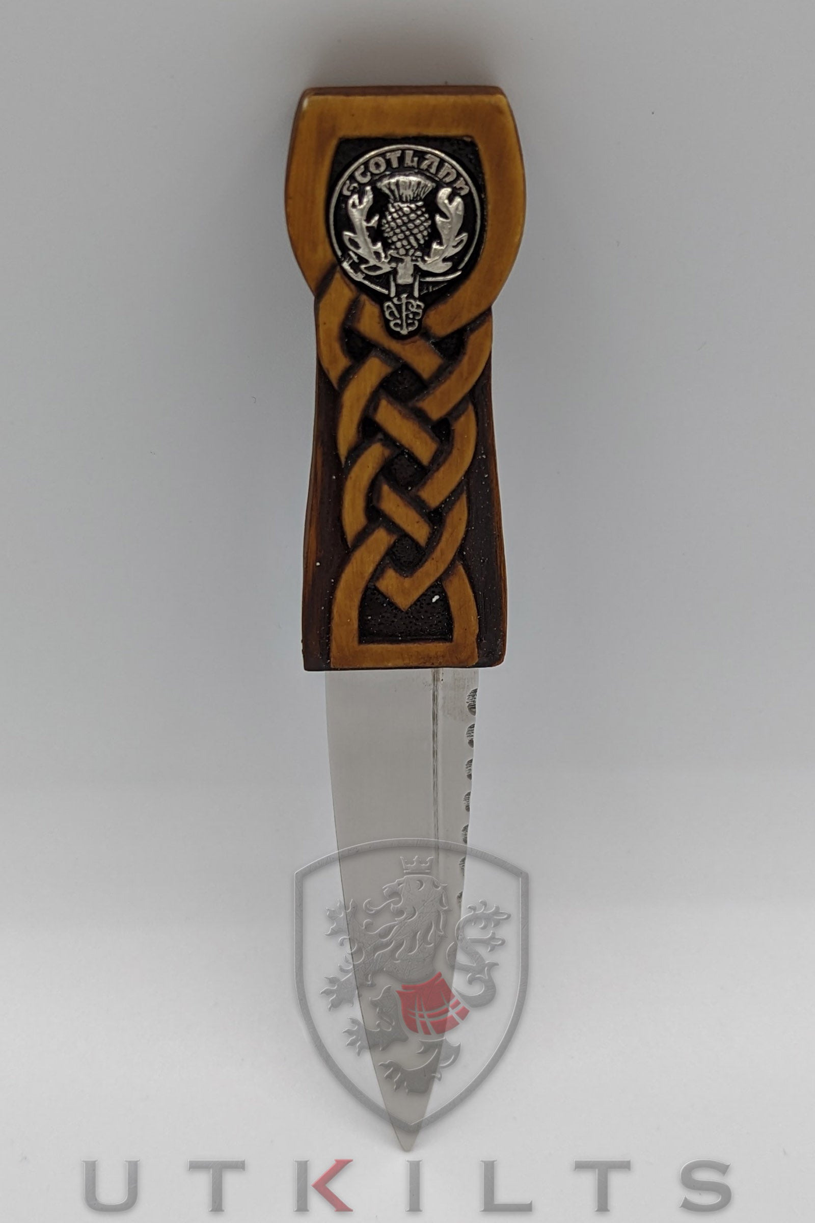 Premium Scottish Wood Effect Sgian Dubh | UT Kilts
