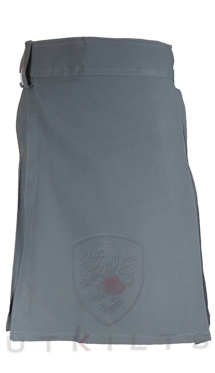 The Athlete Kilt, Gray, Light weight kilt by UT Kilts UTKilts
