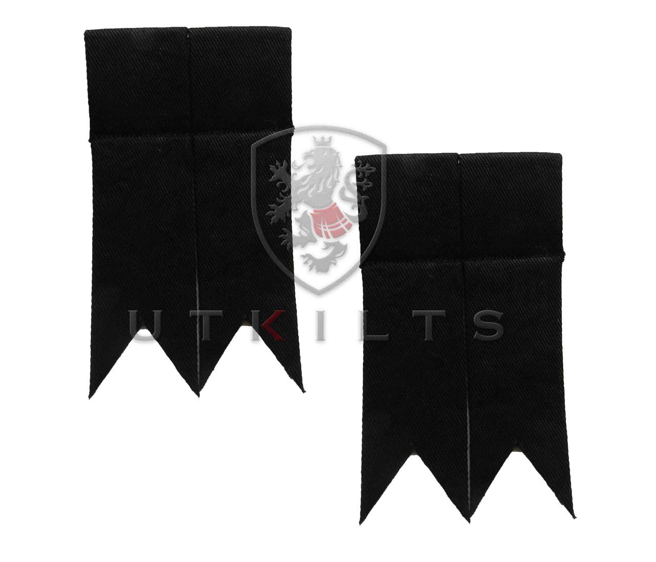 Solid Black Kilt Flashes