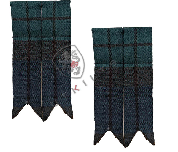Schwarze Schottische Kilt-Socken - Kilt-Schlauch - Größe S Bis 2XL
