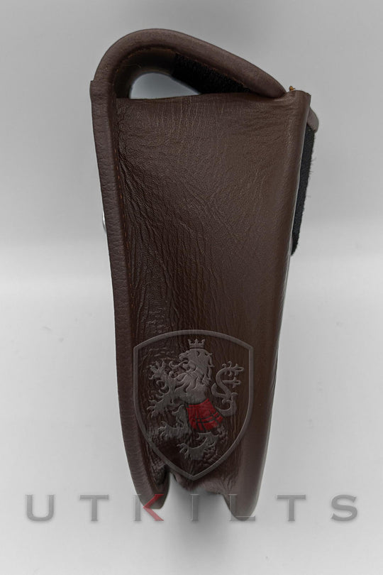 Military Style Brown Leather Sporran
