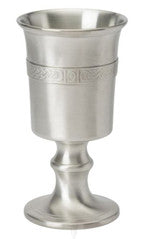 CLEARANCE! Celtic Chalice Goblet Matte Finish - Pewter