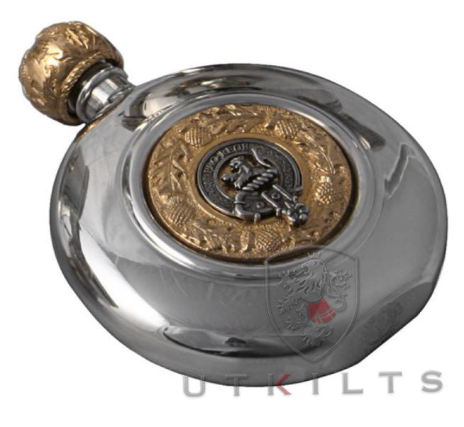 Special Order Premium Scottish Clan Crest 6oz Flask - 220+ Clans Available!