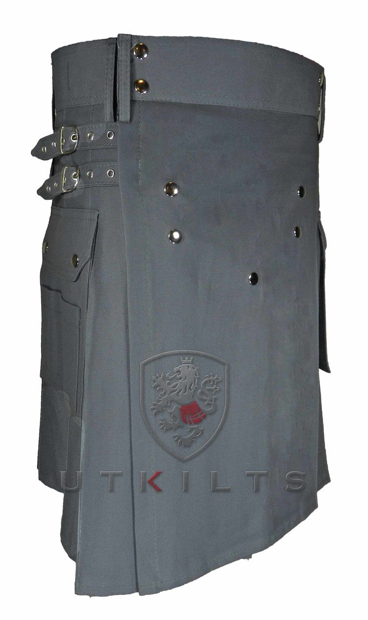 Deluxe Dark Gray Utility Kilt
