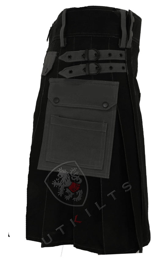 Deluxe Night Fury Kilt Side view with buckles