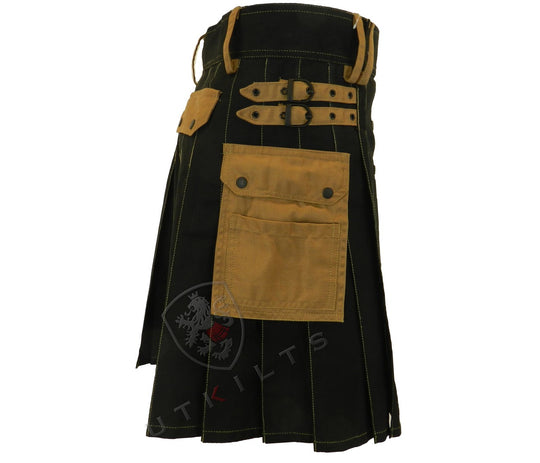 Deluxe Utility Kilt Sahara Edition Side View of buckle straps