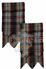 Scottish National Weathered Wool Tartan Kilt Hose Flashes