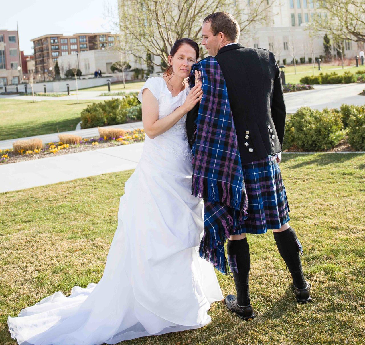 Rangers tartan wedding dress best sale