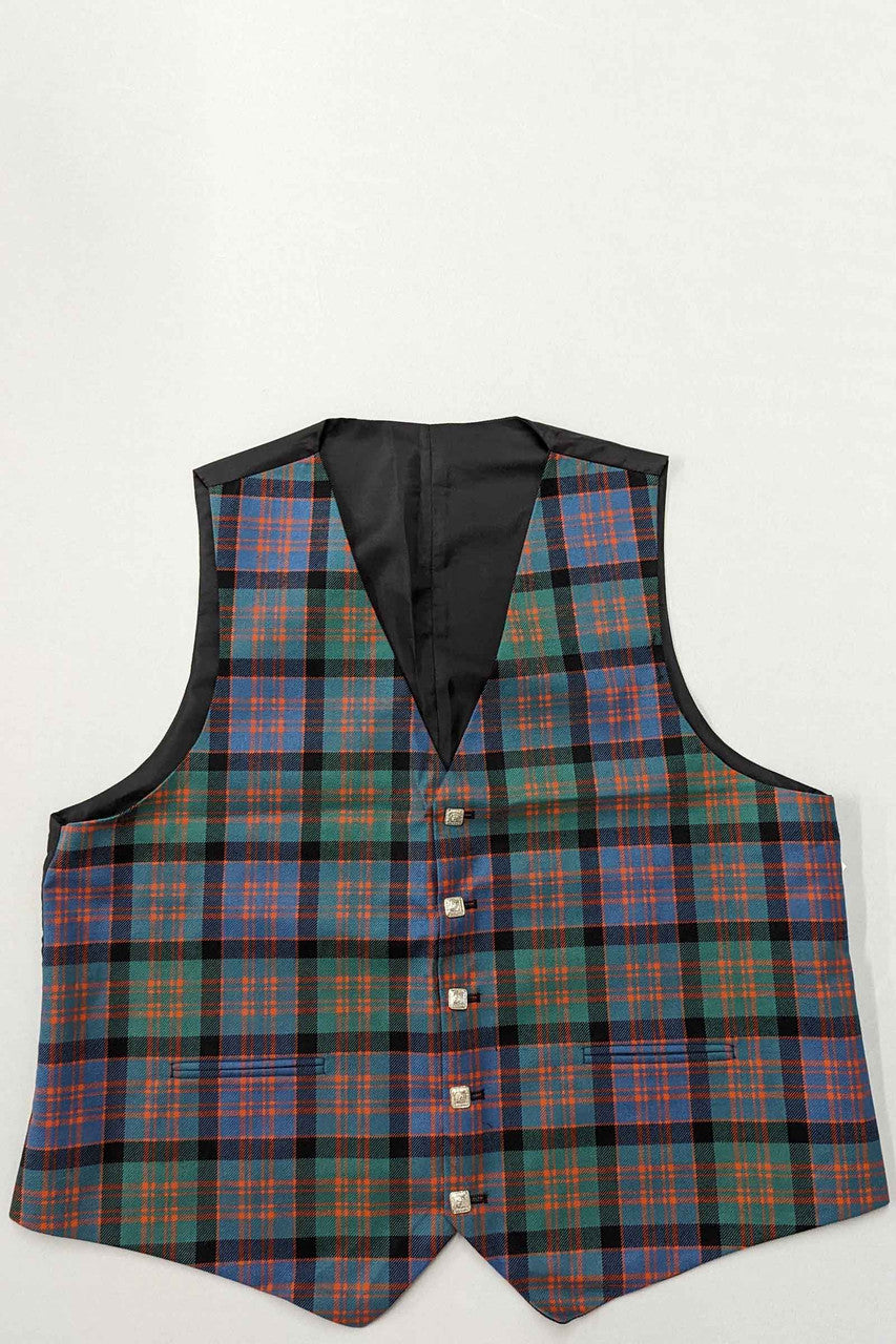 CLEARANCE! Made in Scotland MacDonald Ancient Argyll Formal Kilt Vest - 45 Custom