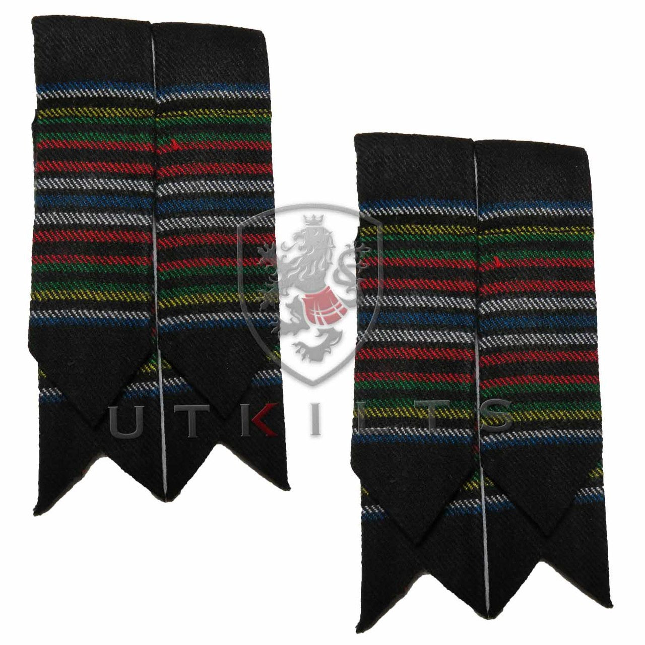 New World Celt Wool Tartan Kilt Hose Flashes