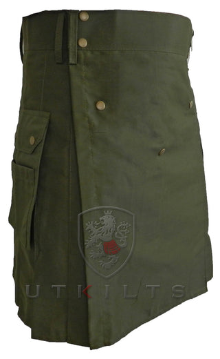 Utility Kilt – GlenCrae, Olive Green