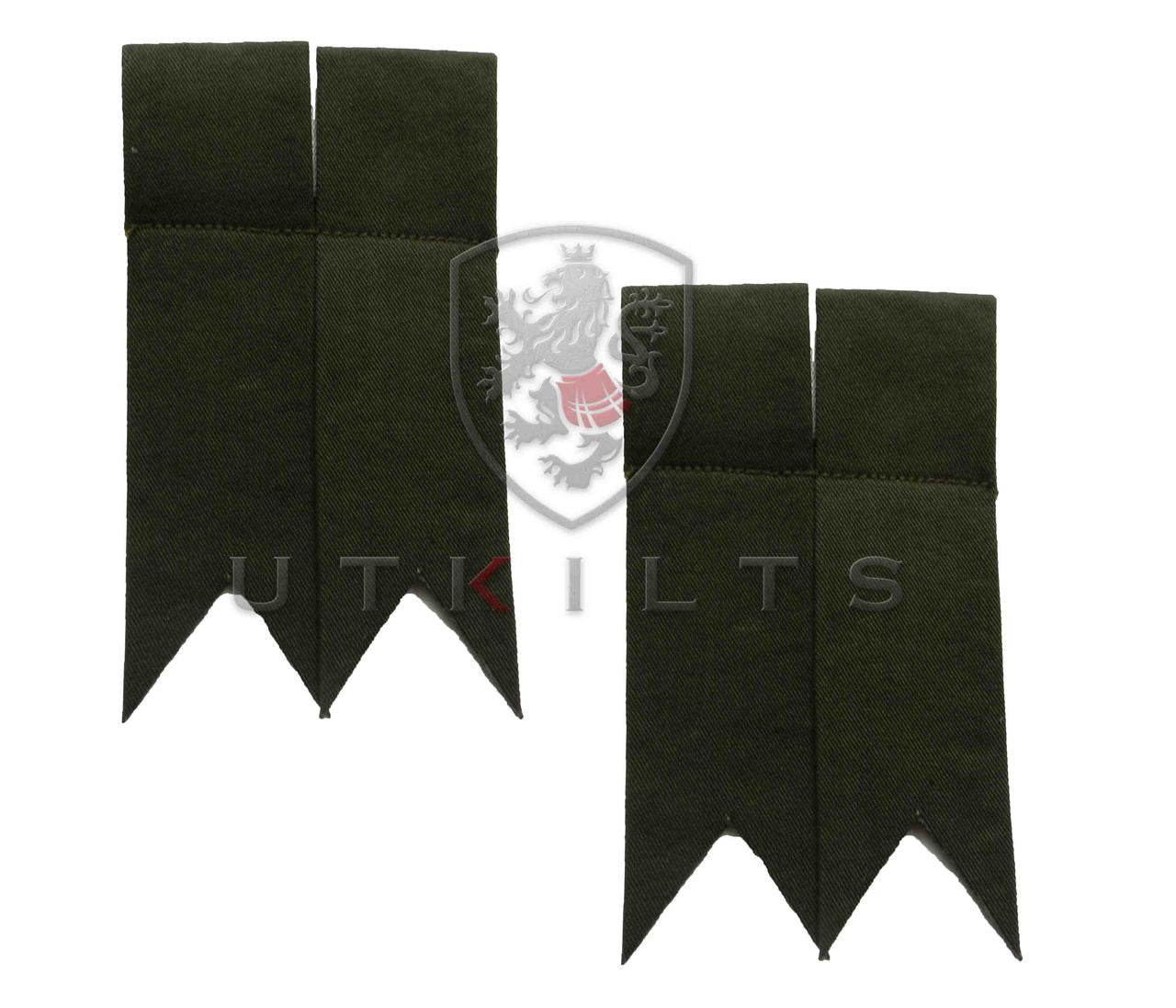 Olive Green Kilt Flashes