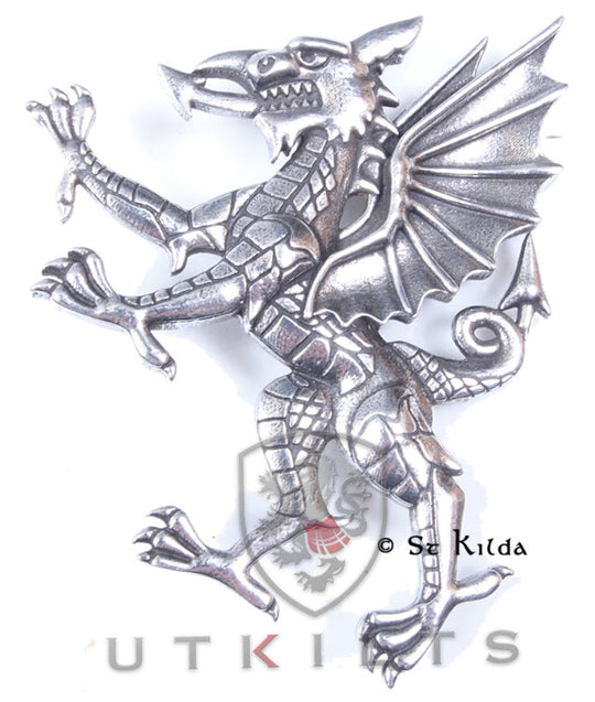 'The Dragon' Package - Dragon Brooch, Buckle, and 1 kilt pin