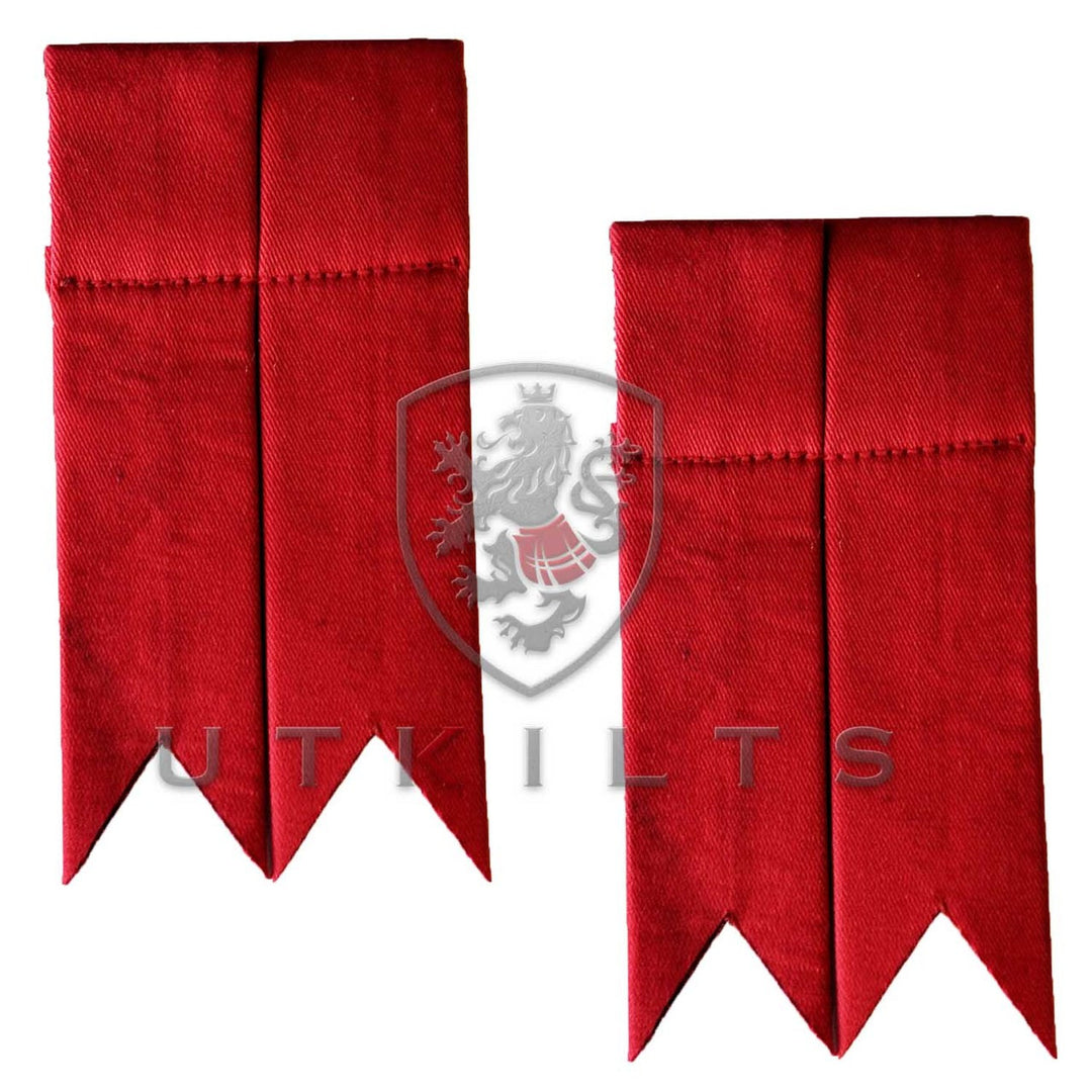 Solid Red Kilt Flashes