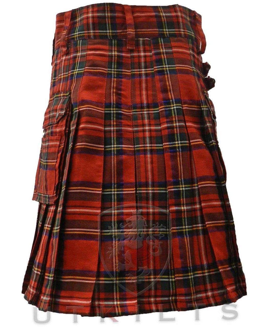 Mens Scottish Kilt Modern Royal Stewart Tartan Utility Fashion