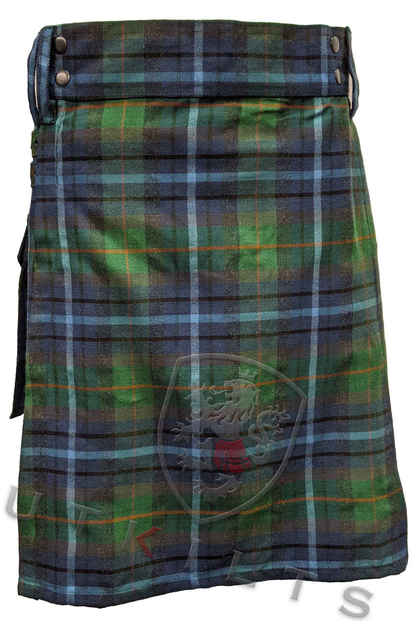 CLEARANCE! Utility Kilt – GlenLoch, New York City Tartan - 34x20.5