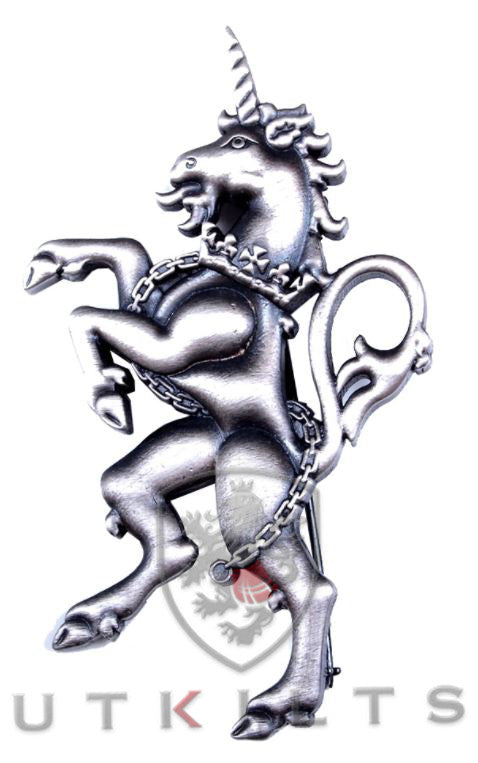 Premium Rampant Unicorn Kilt Pin