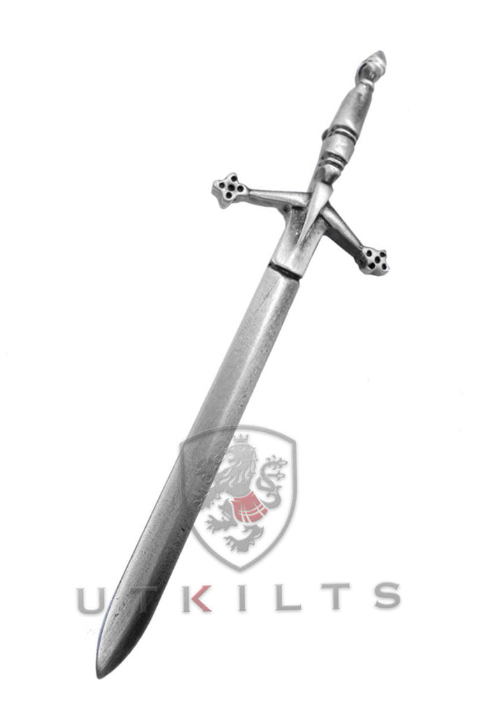 New Deluxe Claymore Sword Thistle Head Kilt Pin